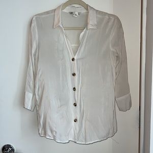 White button up long sleeve